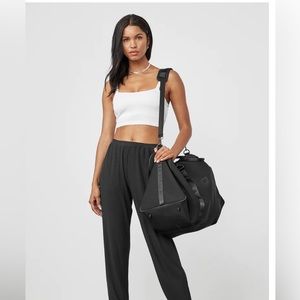 THREE Alo Yoga Ribbed Crop Whisper Bra Tank Bundle